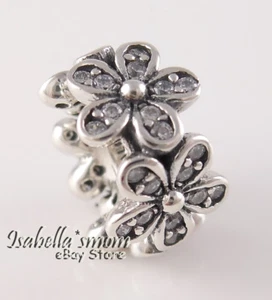 DESLUMBRANTE MARGARITAS Auténtico ESPACIADOR FLORAL PANDORA Plata 792053CZ ¡NUEVO con BOLSA! - Imagen 1 de 3