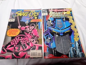 GI JOE #141 Starring SNAKE EYES & TRANSFORMERS + Generation 2 Volume 1 No. 1 - Picture 1 of 5