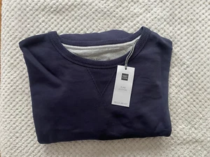 Marks and Spencer pure Cotton Sweat shirt , Regular fit size XXXL Navy - Picture 1 of 6