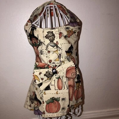 Vestido de perro de Halloween hecho a mano ropa para perro pequeño. Nuevo Foto 1 de 4