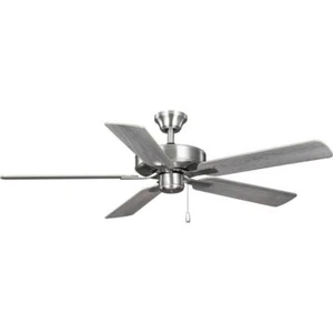 Progress Lighting Ceiling Fan 52" Indoor w/ Remote Transitional Brushed Nickel - Picture 1 of 12