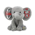 Personalized Elephant Stuffed Animal - My First Valentine’s Day Elephant, Cus...