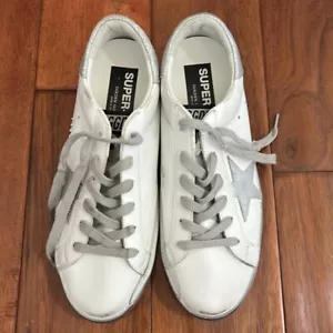 Golden Goose White and Silver Superstar Sneaker Gr. 40 US 7 - Bild 1 von 10