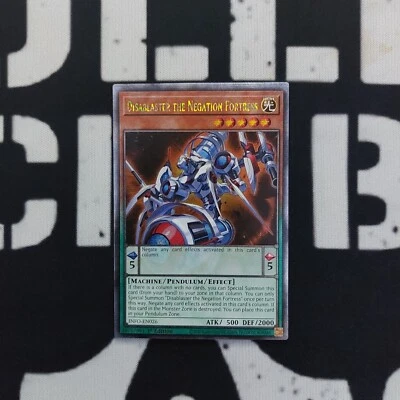 TCG Disablaster the Negation Fortress INFO-EN026 Quarter Century Secret Rare NM - Image 1 of 2