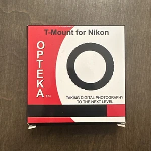 OPTEKA T-Mount Objektiv auf Nikon SLR DSLR Kamera Adapter Ring Neu - Bild 1 von 1
