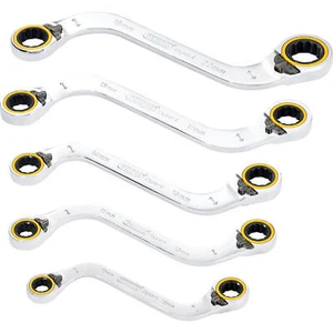 Draper Expert Hi Torq 5 Piece Double Ring Ratchet S Shape Spanner Set - Picture 1 of 1