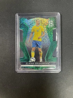 2016 Panini Spectra Zlatan Ibrahimovic Green Mojo Die-Cut 2/5 SSP #100 - Image 1 of 2