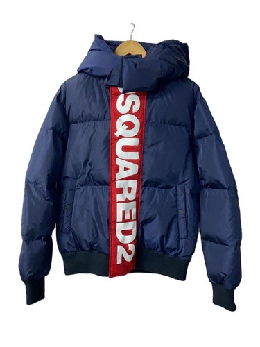 Piumino DSQUARED2 logo marca posteriore nylon NVY DQ0392 D00BN