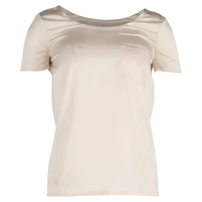 Saint Laurent T-shirt in Cream Silk - Image 1 of 3