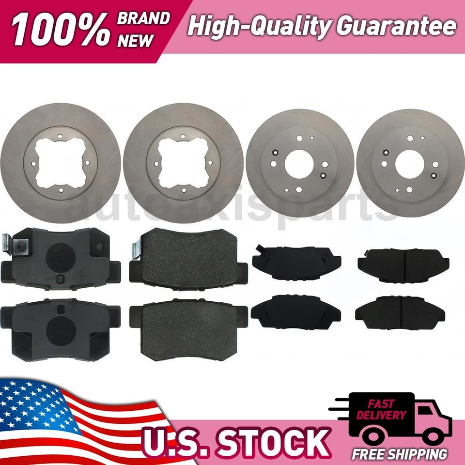 Front and Rear Centric Parts Disc Brake Upgrade Kit For 1991-1993 Honda Accord - Image 1 of 1
