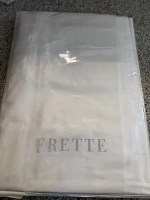 Juego de Sábanas Frette Marfil King - Diseño Impreso - 100% Algodón Nuevo Aix Lydia Foto 1 de 4