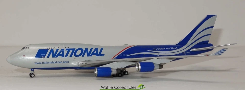 1:400 Gemini Jets National Airlines B 747-400 N952CA 82733 GJNCR2016 Airplane - Image 1 of 1