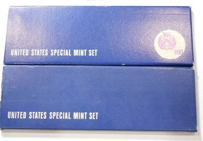 1966 & 1967 Special Mint Set - 40% SILVER coin KENNEDY Half Dollar - Image 1 of 4