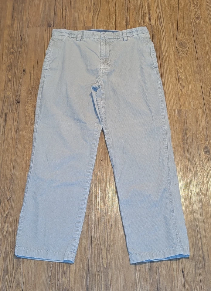 Pantalones Nautica Vintage Pana Para Hombre 34x32 Beige Plisado Años 90 Preppy Y2K B20 Foto 1 de 3