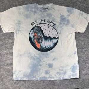 T-shirt grafica Ride The Wave uomo XL tie-dye trenta skate singolo abbigliamento casual - Foto 1 di 6