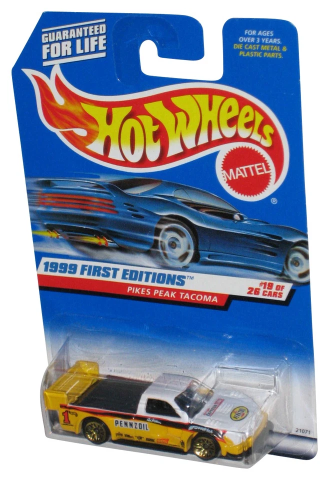 Hot Wheels 1999 First Editions 19/26 (1998) Yellow Pikes Peak Tacoma Car #924 - Image 1 of 1
