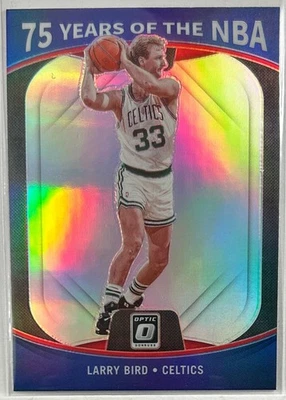2021-22 Prizm #36 Larry Bird 75 Years of the NBA Prizm Boston Celtics - Image 1 of 2