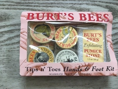 Kit de puntas y dedos de los pies Burt’s Bees cremas/ungüentos/piedra pómez/bálsamo labial B5 Foto 1 de 2
