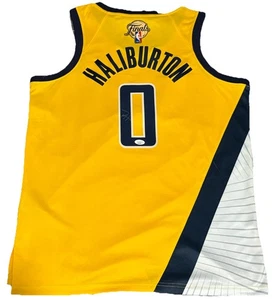Tyrese Haliburton Signed Indiana Pacers Finals Patch Jersey JSA COA  - Picture 1 of 3