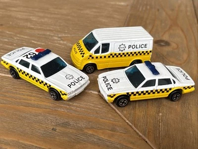 Vintage Corgi Juniors Police Bundle x3: Ford Transit Van & 2x Jaguar XJ12 Cars - Image 1 of 4