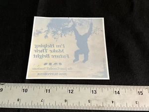 2016 Jane Goodall Insitute Supporter Window sticker - Picture 1 of 1
