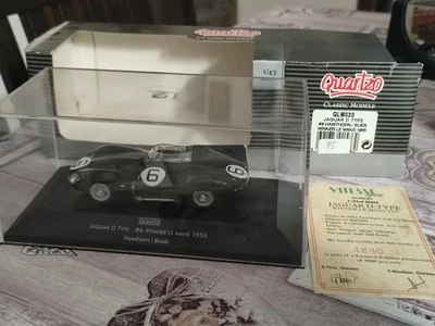 JAGUAR D TYPE #6 WINNER 24h Le Mans 1955 QUARTZO QLM020 1/43 - Immagine 1 di 4