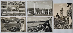 Lote de postales BODENSEE 5x s/w postal franqueada expirada desde/después ~1950 - Imagen 1 de 2