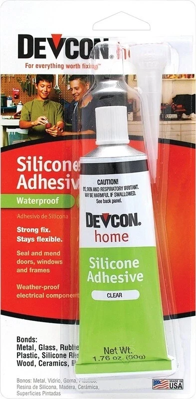 NUEVO Devcon 12045 1,76 OZ TUBO Adhesivo Silicona Transparente PEGAMENTO TRANSPARENTE 6234280 Foto 1 de 1