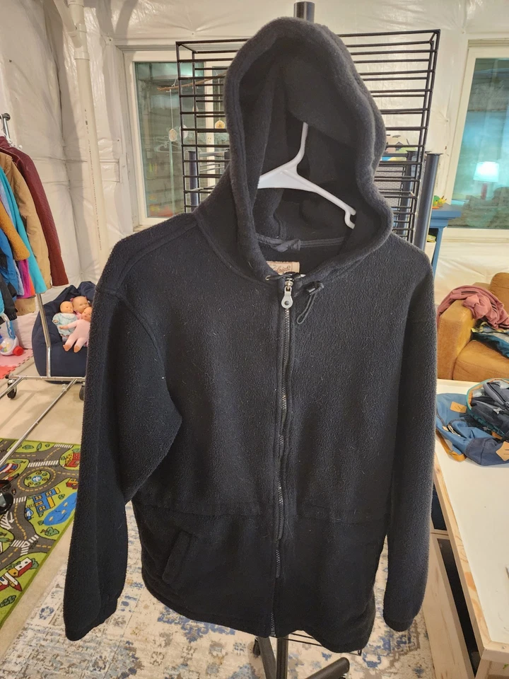 Woolrich Robusto Roupa Externa Zíper Completo com Capuz Lã – Preto – G - Imagem 1 de 3