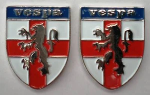 Vespa Shield Mod Scooter Quality Enamel Cufflinks - Picture 1 of 1