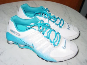 2013 Mens Nike Shox NZ EU 501524-104 White/Photo Blue Running Shoes! Size 11.5 - Picture 1 of 17