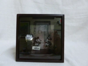 Walt Disney World Mickey Mouse Steamboat Willie 1928 Pete Watch Shadowbox Case - Picture 1 of 6