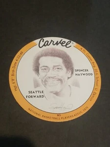 1975 CARVEL BASKETBALL DISC SPENCER HAYWOOD SEATTLE SUPER SONICS NEUWERTIG ORANGE - Bild 1 von 2