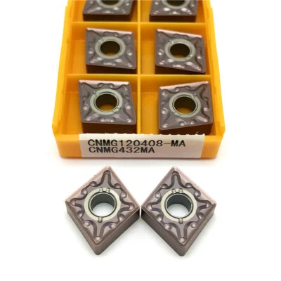 CK 10Pcs CNMG120408-MA CNMG432 MA CNC Carbide Turning Inserts,For Stainless steel