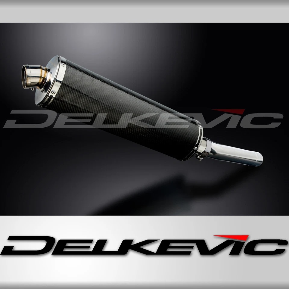 Kit silenciador escape carbono ovalado Kawasaki ZX-9R Ninja 1994-1997 Slip On 18" Foto 1 de 4