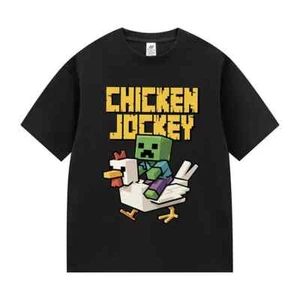 Chicken Jockey Funny Graphic T Shirt T-shirts Unisex Oversized Cotton T-shirt - Picture 1 of 22