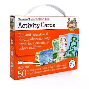 Smarties Studio Wipe-Clean Activity Cards for Ages 7-9 with Marker - New - Picture 1 of 4