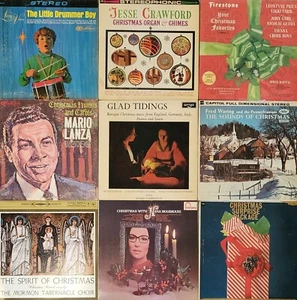 Christmas Music Lot of 9 Vinyl LP 33RPM Record Albums Xmas Holiday Winter - Picture 1 of 24