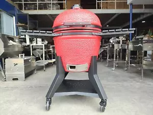 NEW XL 26" KAMADO CERAMIC BBQ GRILL SMOKER - FERRARI RED - PACKAGE DEAL - Picture 1 of 6