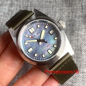 Reloj automático de buceo para hombre Tandorio NH35 MOP AR cristal zafiro nailon luminoso - Imagen 1 de 18
