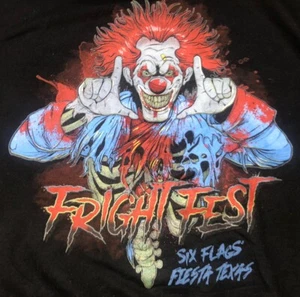 Clown Hoodie Large Fright Fest Sweatshirt Six Flags Halloween American Horror - Bild 1 von 15