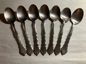 Oneida Community Satinique 7 ovale Suppenlöffel brünierter Edelstahl Besteck - Bild 1 von 6