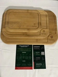 ROYAL CRAFT HOLZ Schneidebretter für Küche - Bambus Schneidebrett 3er Set - Bild 1 von 5