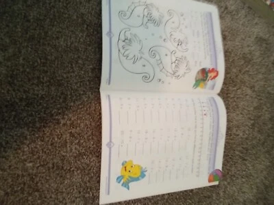 Libro de actividades matemáticas de suma y resta de princesas Disney usado Foto 1 de 3