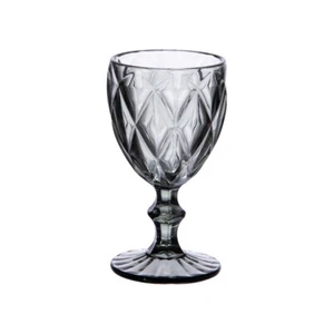 Boite de 6 verres à pied 25 cl diamond gris8 cm trend'up - Imagen 1 de 1
