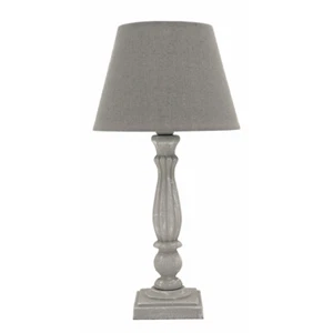 Tischlampe VINTAGE GREY grau weiß gewischt shabby chic Landhaus franske E14 - Bild 1 von 2