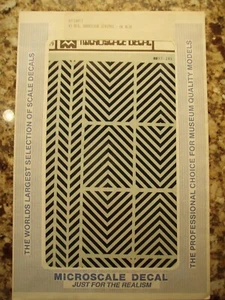 Stripes - 45º Barricade - 8" Wide Decals Microscale 87-249 9115x - Picture 1 of 3