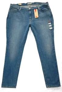 Pantalones de mezclilla LEVI'S -Talla grande 24W - 711 AJUSTADOS DE ALTURA MEDIA ESCULTURA SUAVE 24 nuevos con etiquetas #da84 - Imagen 1 de 7