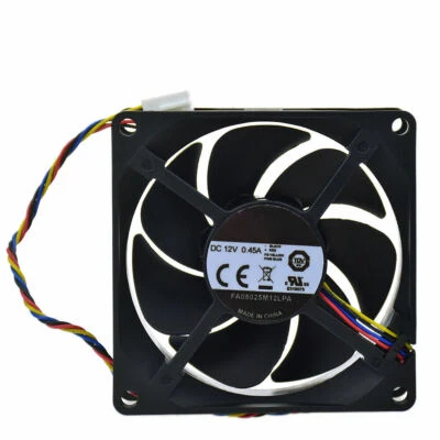 Cooling fan FA08025M12LPA For CoolerMaster PWM Cooler 80*80*25MM 12V 0.45A 4pin - Image 1 of 3