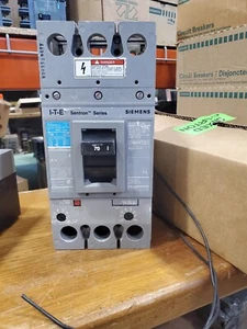 Siemens FXD62B070 70amp 600v Sentron circuit breaker with 120v shunt trip FXD6 - Picture 1 of 2